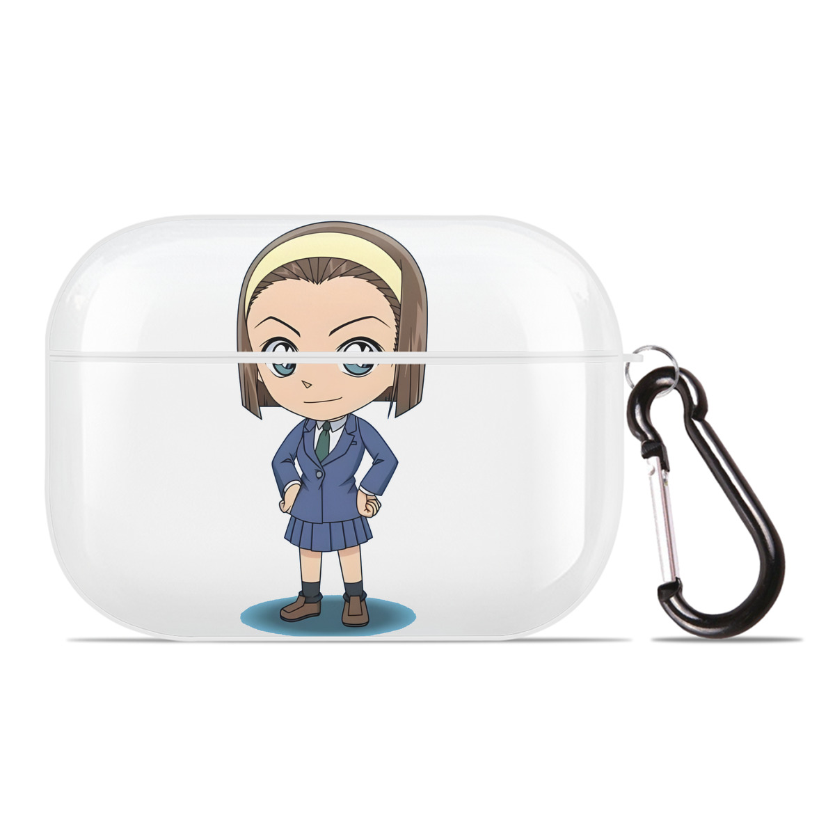 （画像用） 名探偵コナン 吉田 歩美 よしだ あゆみ Detective Conan my Yeager 【AirPods Pro用】ハードシェル保護ケース 耐衝撃・防指紋・カラビナ付き商品仕様