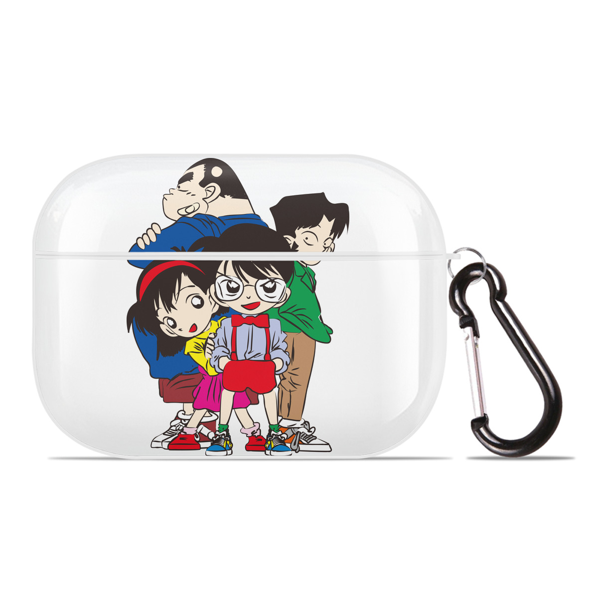 （画像用） 名探偵コナン Detective Conan 【AirPods Pro用】ハードシェル保護ケース 耐衝撃・防指紋・カラビナ付き商品仕様