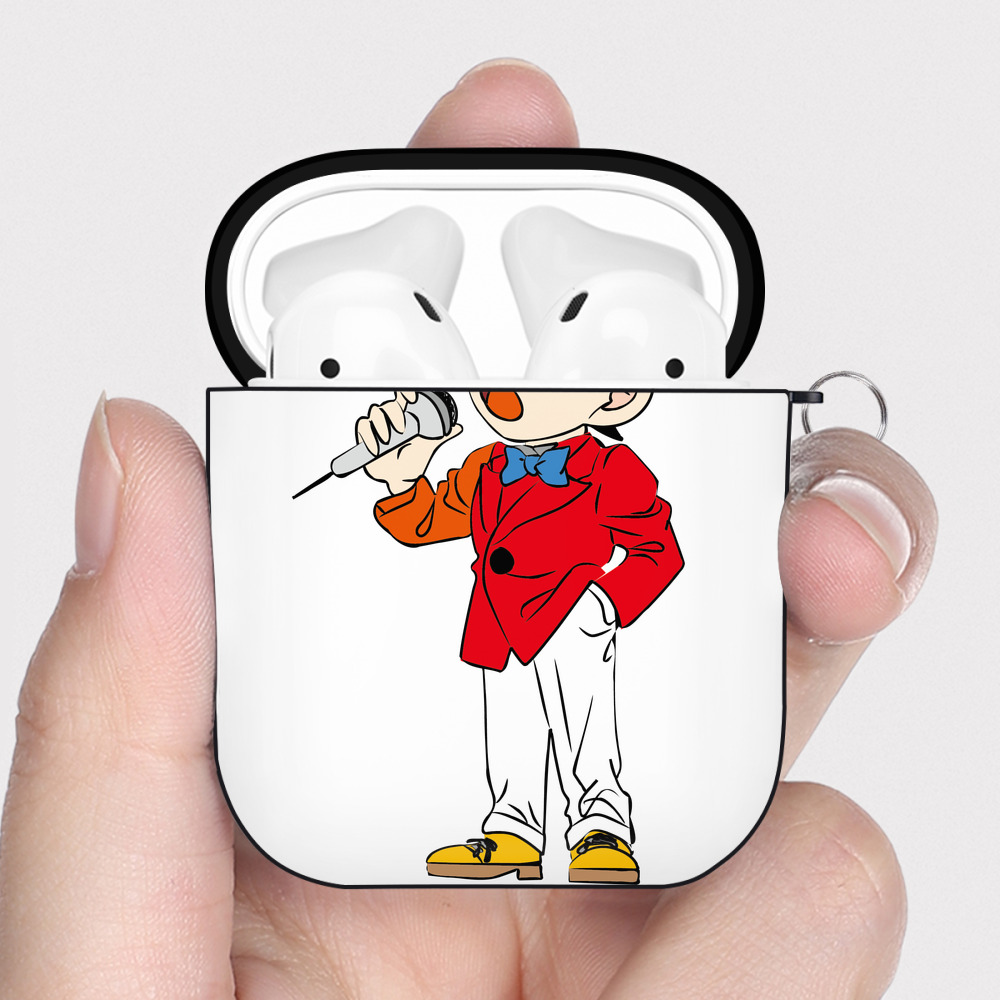 （画像用） 名探偵コナン 江戸川 コナン Detective Conan Conan Edogawa AirPods 第2世代保護ケース ハードシェル ブラック 耐衝撃・防指紋・カラビナ付き