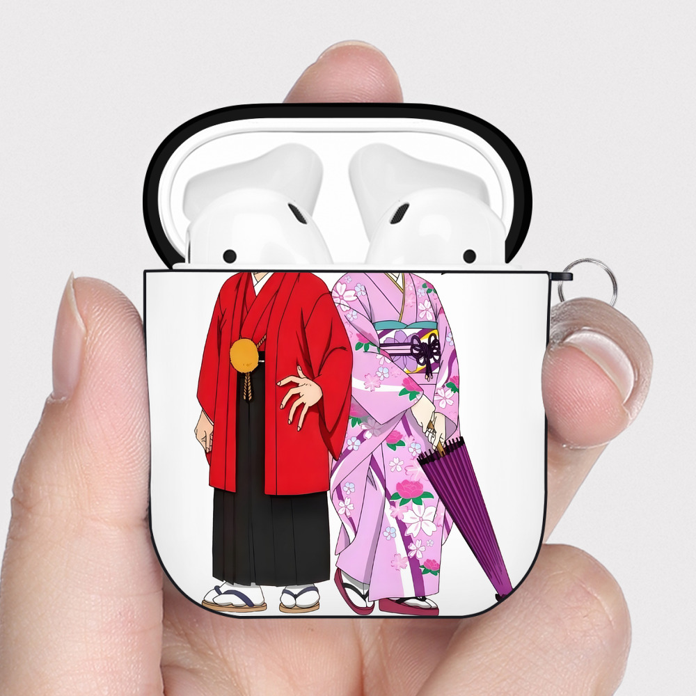 （画像用） 名探偵コナン 江戸川 コナン Detective Conan Conan Edogawa AirPods 第2世代保護ケース ハードシェル ブラック 耐衝撃・防指紋・カラビナ付き