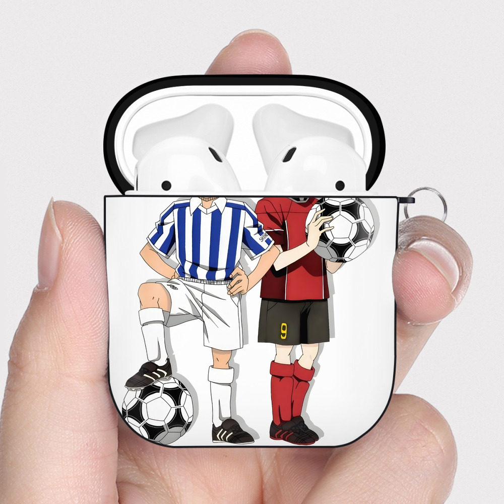 （画像用） 名探偵コナン 灰原 哀 はいばら あい Detective Conan Anita Hailey、Vi Graythorn Haibara Ai AirPods 第2世代保護ケース ハードシェル ブラック 耐衝撃・防指紋・カラビナ付き