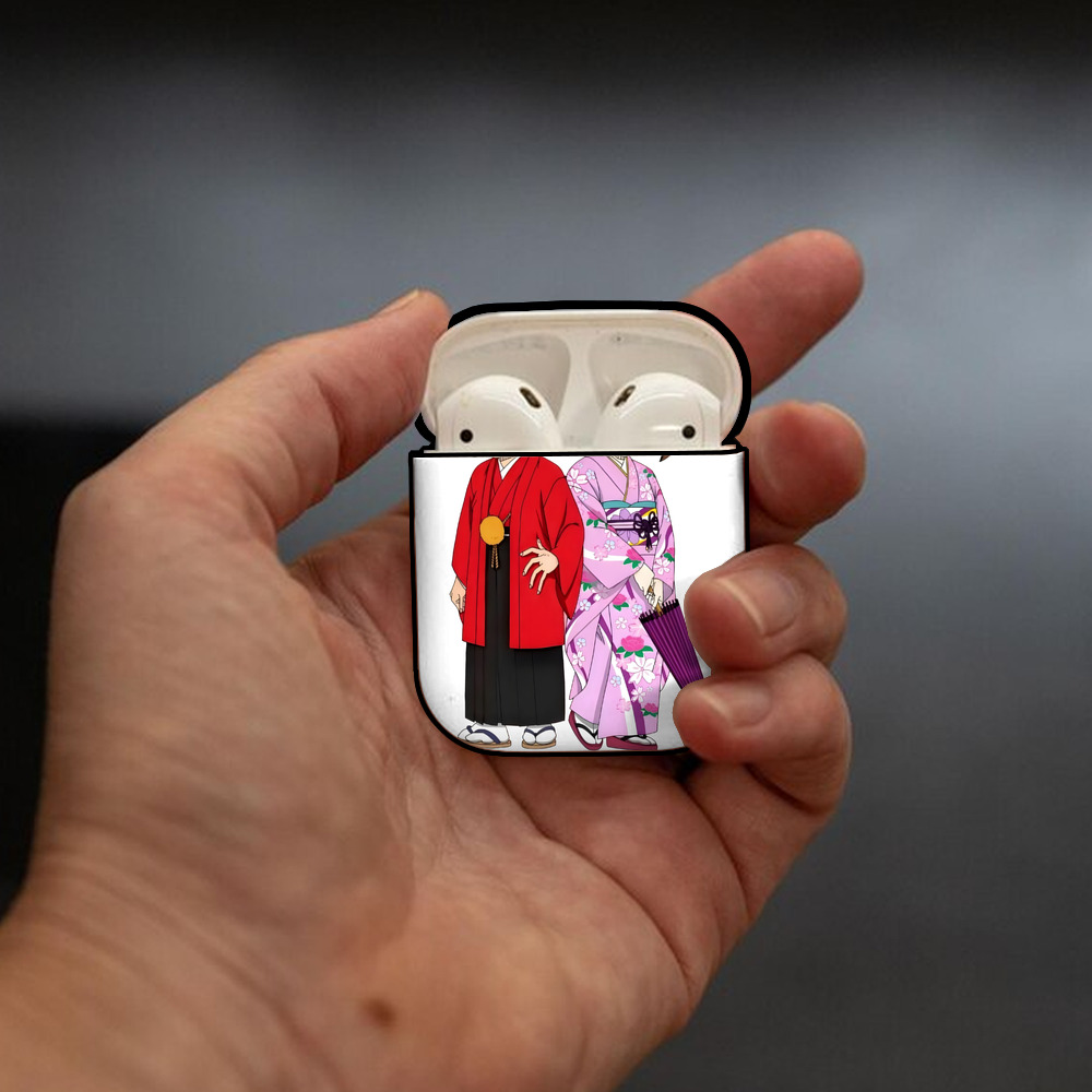 名探偵コナン 江戸川 コナン Detective Conan Conan Edogawa AirPods 第2世代保護ケース ハードシェル ブラック 耐衝撃・防指紋・カラビナ付き