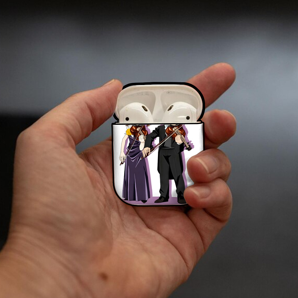 名探偵コナン 灰原 哀 はいばら あい Detective Conan Anita Hailey、Vi Graythorn Haibara Ai AirPods 第2世代保護ケース ハードシェル ブラック 耐衝撃・防指紋・カラビナ付き