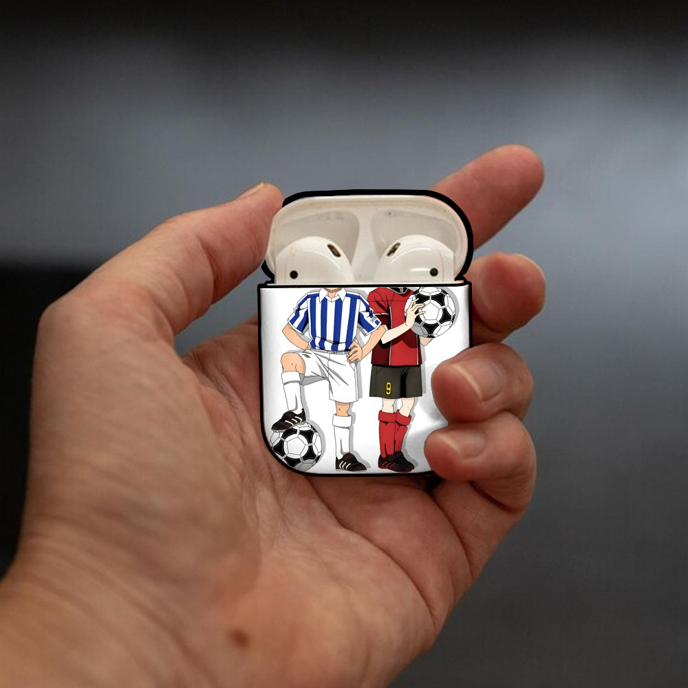 名探偵コナン 灰原 哀 はいばら あい Detective Conan Anita Hailey、Vi Graythorn Haibara Ai AirPods 第2世代保護ケース ハードシェル ブラック 耐衝撃・防指紋・カラビナ付き
