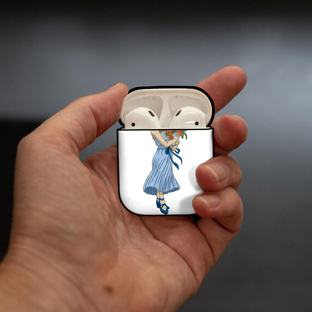 名探偵コナン 灰原 哀 はいばら あい Detective Conan Anita Hailey、Vi Graythorn Haibara Ai AirPods 第2世代保護ケース ハードシェル ブラック 耐衝撃・防指紋・カラビナ付き