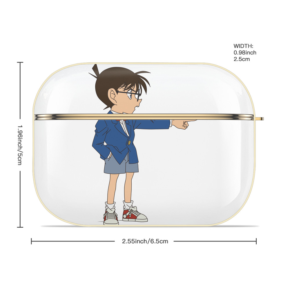 名探偵コナン 江戸川 コナン Detective Conan Conan Edogawa 【AirPods Pro用】ハードシェル保護ケース｜耐衝撃・防指紋・カラビナ付き商品仕様