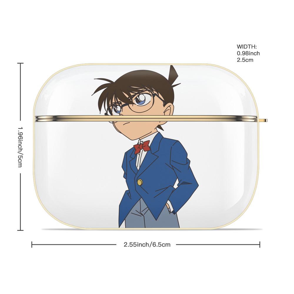 名探偵コナン 江戸川 コナン Detective Conan Conan Edogawa 【AirPods Pro用】ハードシェル保護ケース｜耐衝撃・防指紋・カラビナ付き商品仕様
