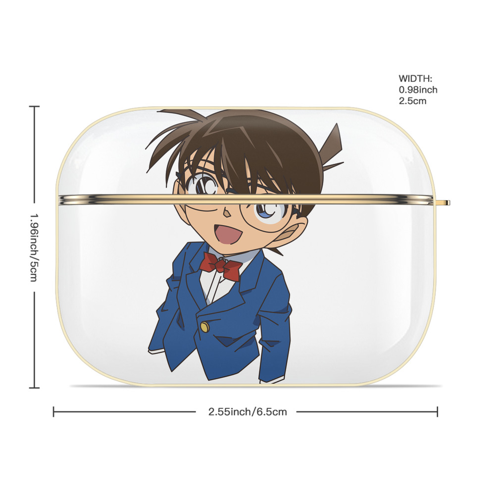 名探偵コナン 江戸川 コナン Detective Conan Conan Edogawa 【AirPods Pro用】ハードシェル保護ケース｜耐衝撃・防指紋・カラビナ付き商品仕様