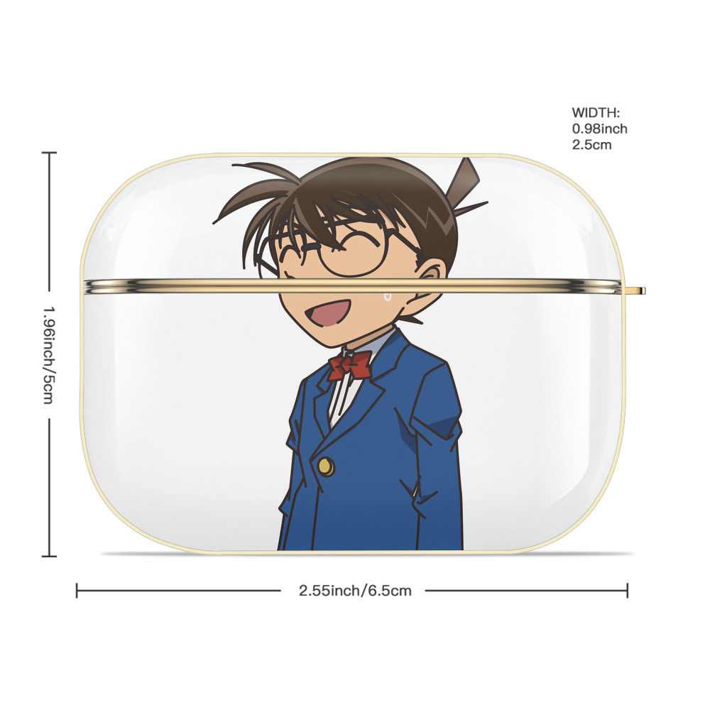 名探偵コナン 江戸川 コナン Detective Conan Conan Edogawa 【AirPods Pro用】ハードシェル保護ケース｜耐衝撃・防指紋・カラビナ付き商品仕様
