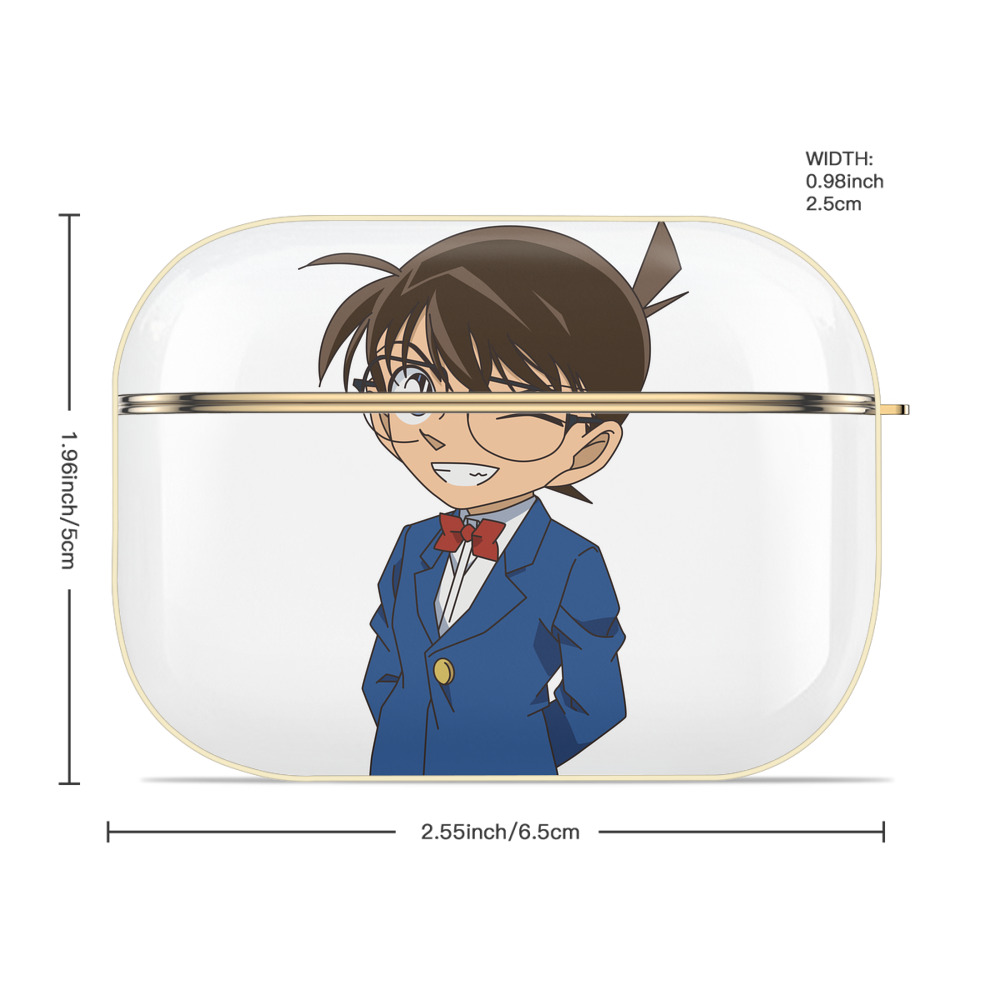 名探偵コナン 江戸川 コナン Detective Conan Conan Edogawa 【AirPods Pro用】ハードシェル保護ケース｜耐衝撃・防指紋・カラビナ付き商品仕様