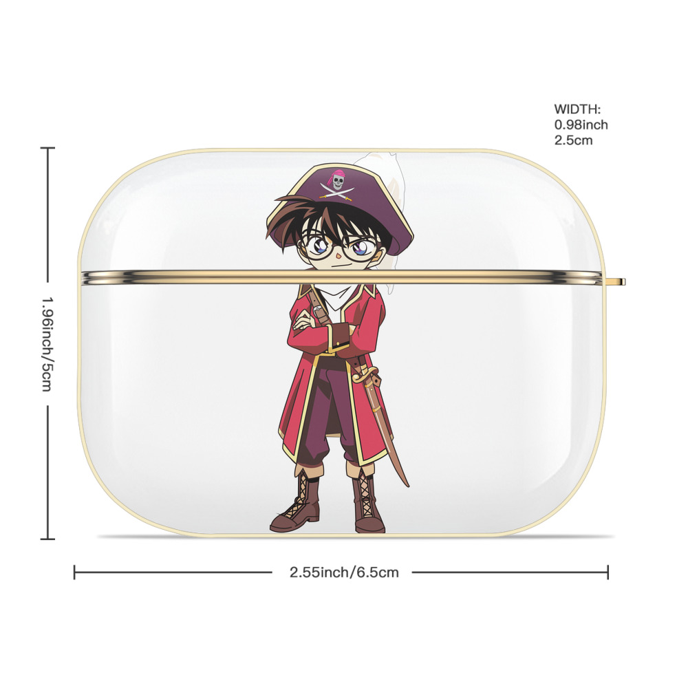 名探偵コナン 江戸川 コナン Detective Conan Conan Edogawa 【AirPods Pro用】ハードシェル保護ケース｜耐衝撃・防指紋・カラビナ付き商品仕様