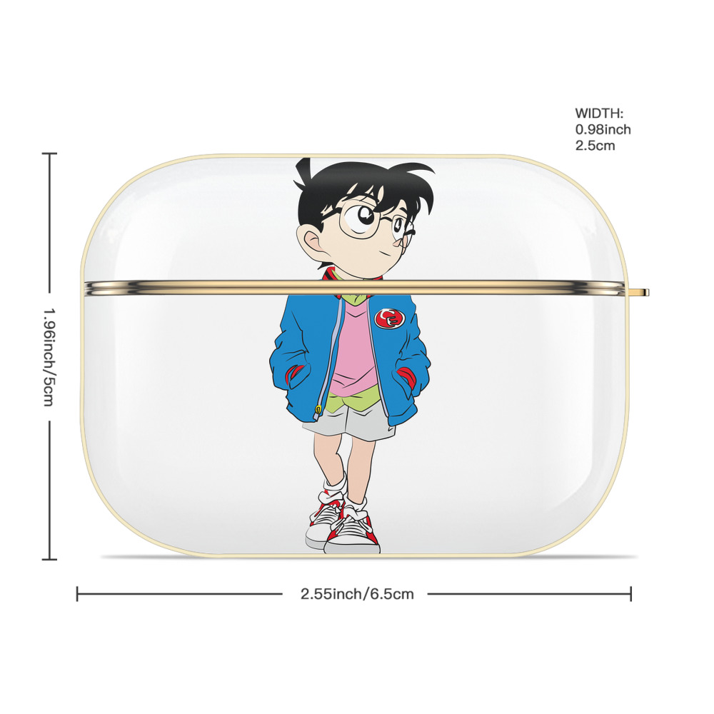 名探偵コナン 江戸川 コナン Detective Conan Conan Edogawa 【AirPods Pro用】ハードシェル保護ケース｜耐衝撃・防指紋・カラビナ付き商品仕様