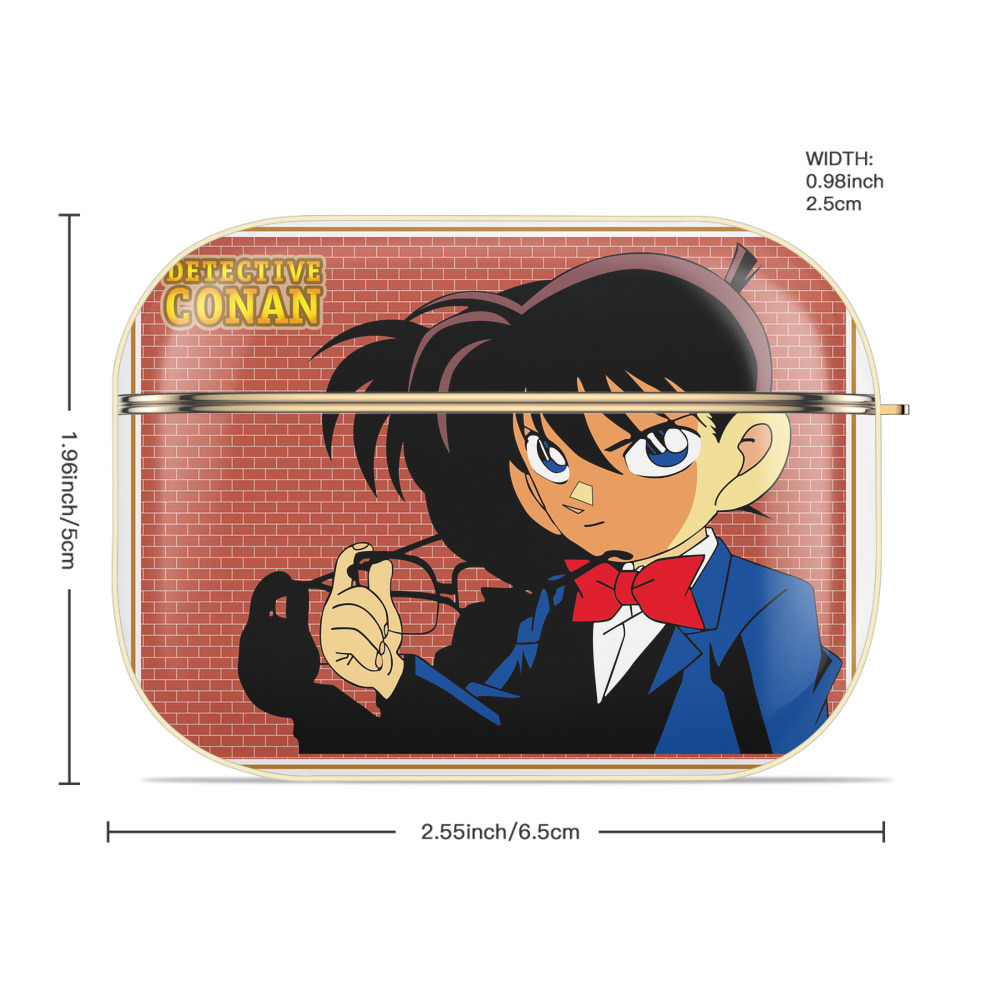 名探偵コナン 江戸川 コナン Detective Conan Conan Edogawa 【AirPods Pro用】ハードシェル保護ケース｜耐衝撃・防指紋・カラビナ付き商品仕様