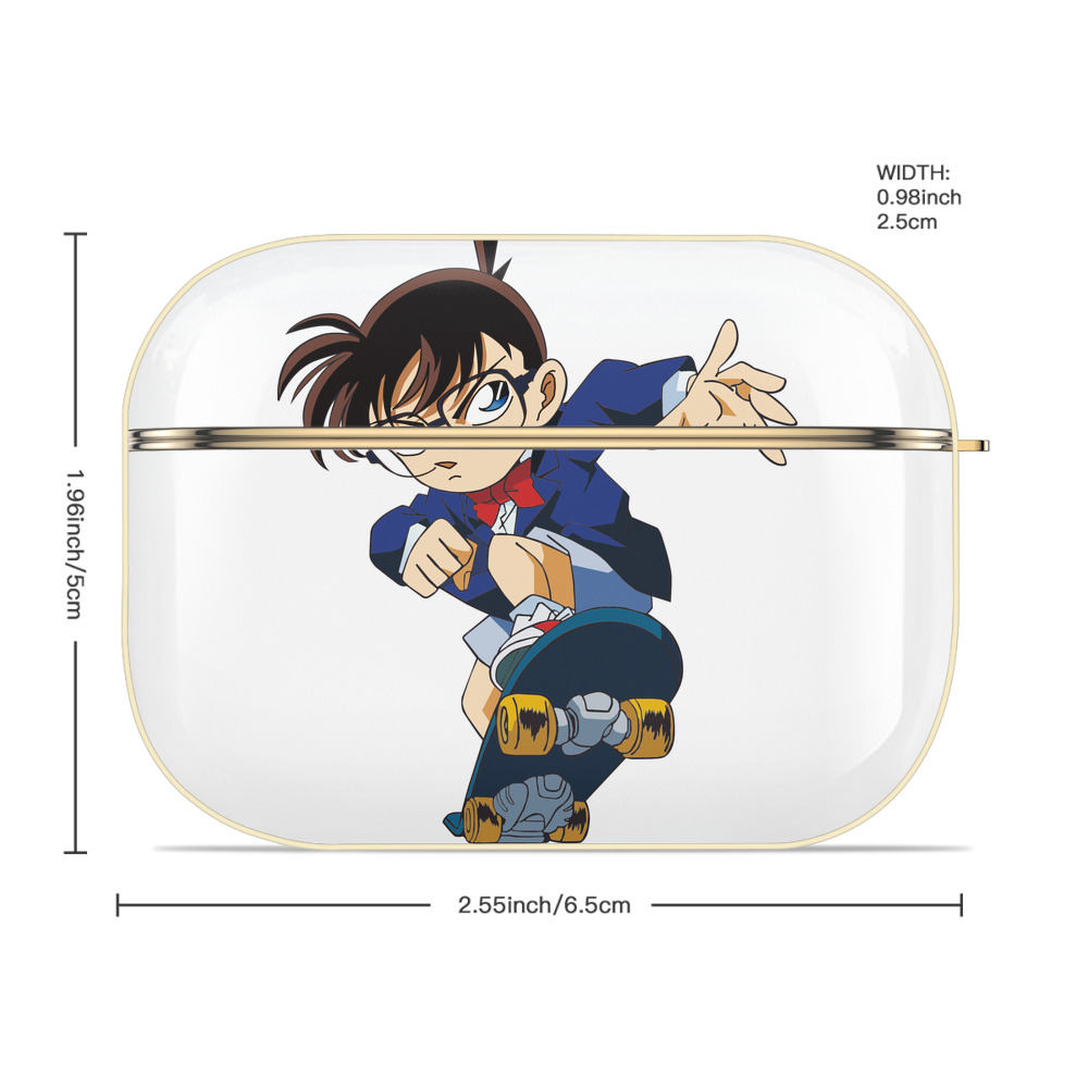 名探偵コナン 江戸川 コナン Detective Conan Conan Edogawa 【AirPods Pro用】ハードシェル保護ケース｜耐衝撃・防指紋・カラビナ付き商品仕様