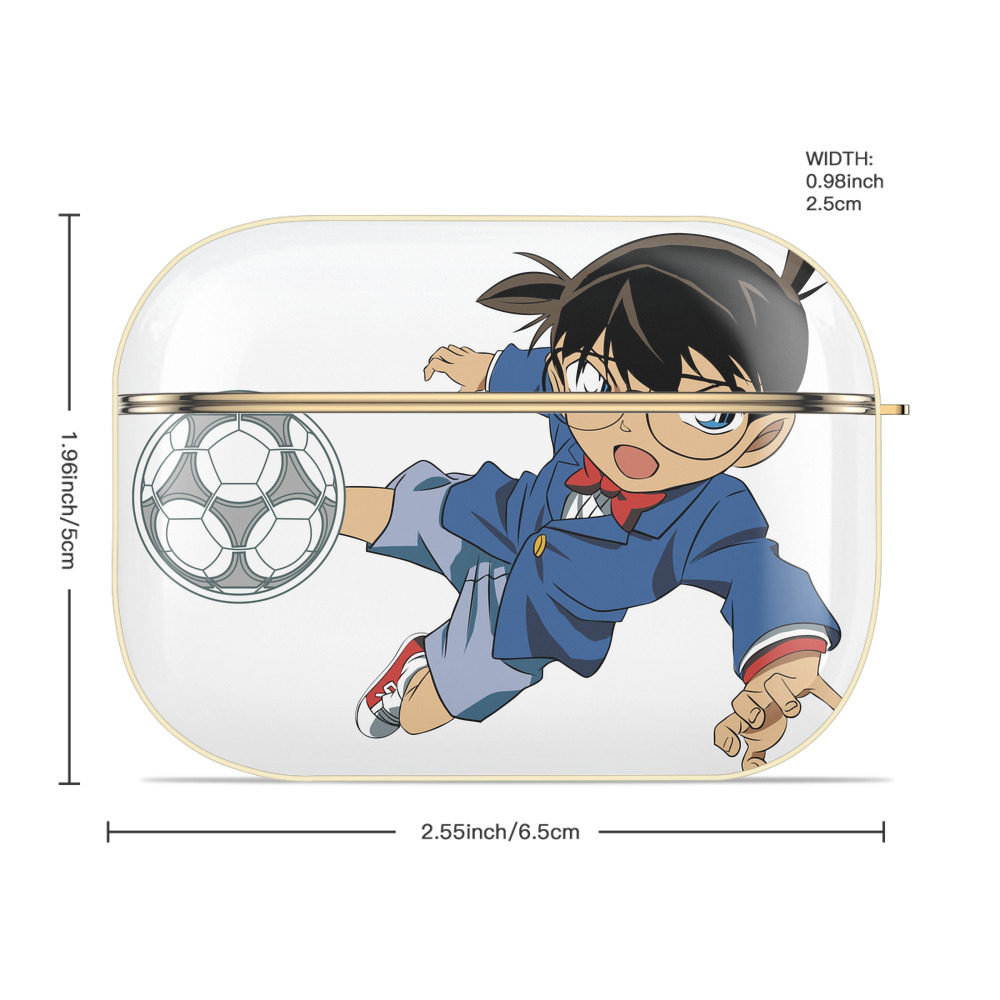 名探偵コナン 江戸川 コナン Detective Conan Conan Edogawa 【AirPods Pro用】ハードシェル保護ケース｜耐衝撃・防指紋・カラビナ付き商品仕様