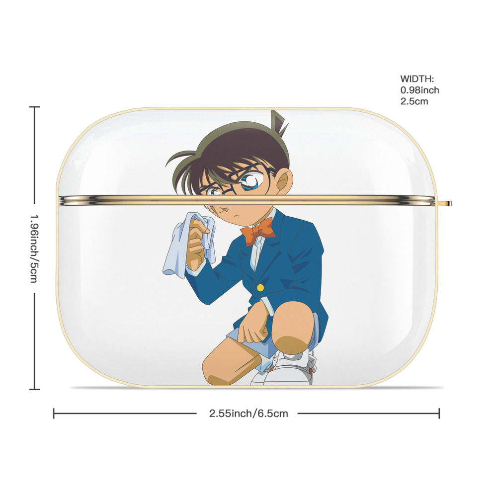 名探偵コナン 江戸川 コナン Detective Conan Conan Edogawa 【AirPods Pro用】ハードシェル保護ケース｜耐衝撃・防指紋・カラビナ付き商品仕様