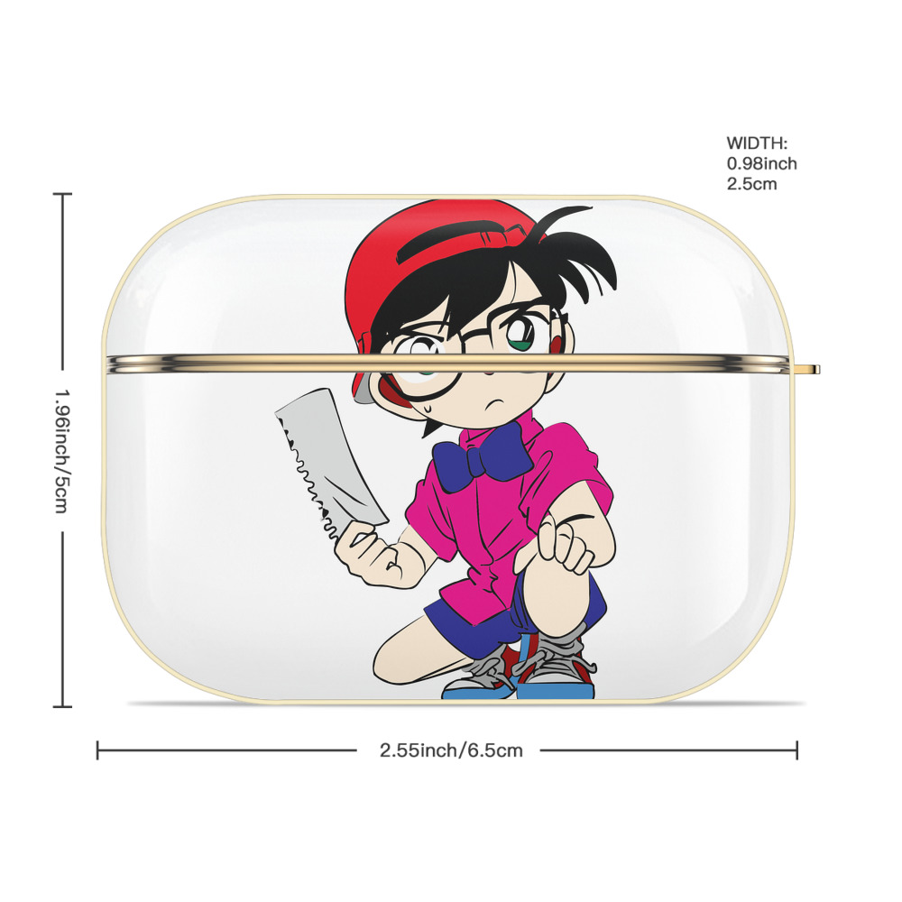 名探偵コナン 江戸川 コナン Detective Conan Conan Edogawa 【AirPods Pro用】ハードシェル保護ケース｜耐衝撃・防指紋・カラビナ付き商品仕様