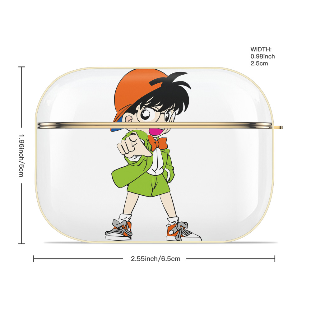 名探偵コナン 江戸川 コナン Detective Conan Conan Edogawa 【AirPods Pro用】ハードシェル保護ケース｜耐衝撃・防指紋・カラビナ付き商品仕様