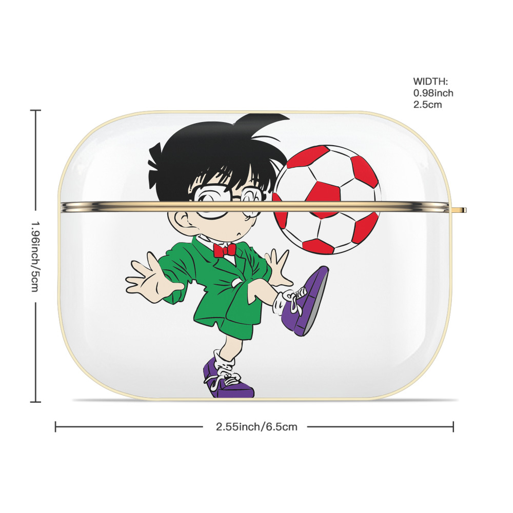 名探偵コナン 江戸川 コナン Detective Conan Conan Edogawa 【AirPods Pro用】ハードシェル保護ケース｜耐衝撃・防指紋・カラビナ付き商品仕様