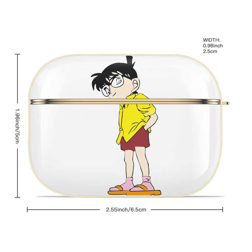 名探偵コナン 江戸川 コナン Detective Conan Conan Edogawa 【AirPods Pro用】ハードシェル保護ケース｜耐衝撃・防指紋・カラビナ付き商品仕様