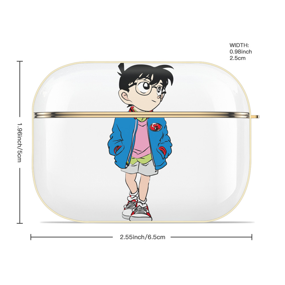 名探偵コナン 江戸川 コナン Detective Conan Conan Edogawa 【AirPods Pro用】ハードシェル保護ケース｜耐衝撃・防指紋・カラビナ付き商品仕様