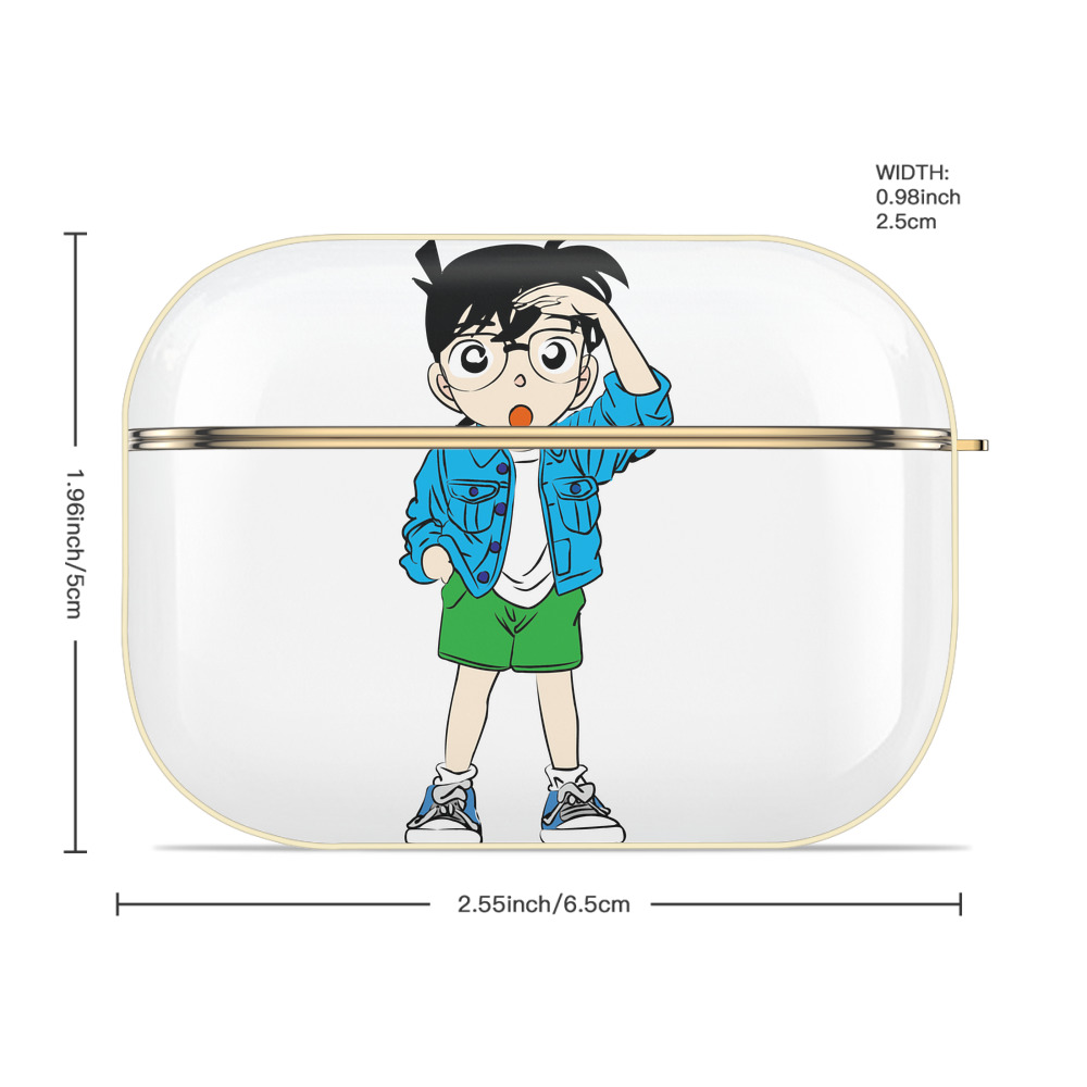 名探偵コナン 江戸川 コナン Detective Conan Conan Edogawa 【AirPods Pro用】ハードシェル保護ケース｜耐衝撃・防指紋・カラビナ付き商品仕様
