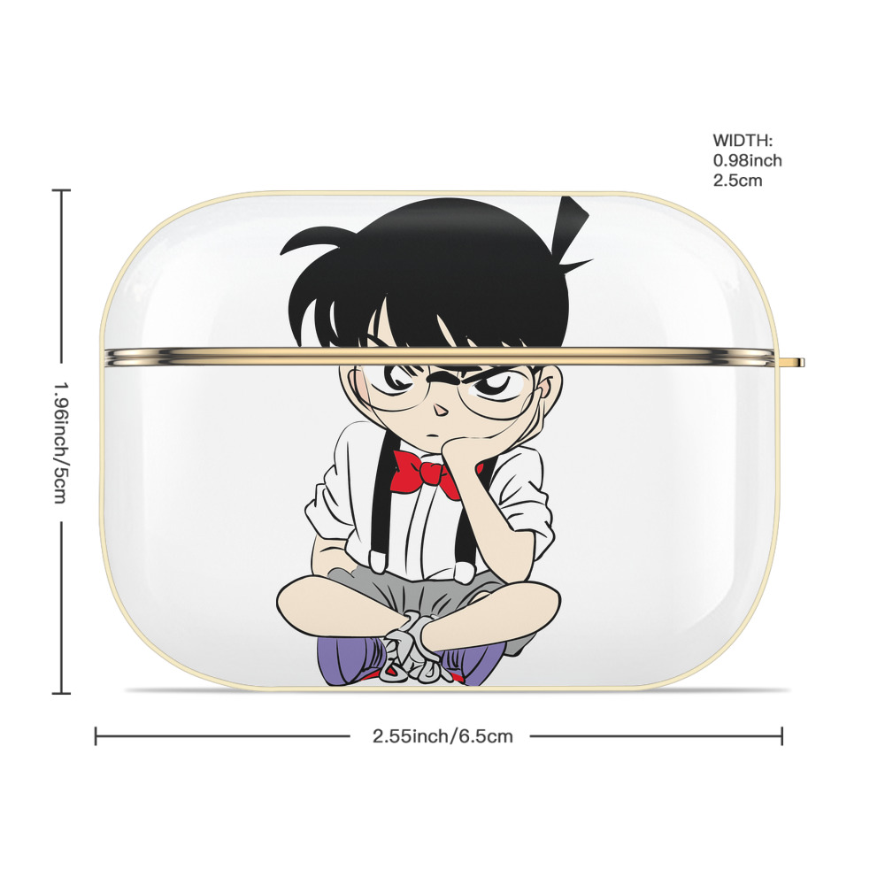 名探偵コナン 江戸川 コナン Detective Conan Conan Edogawa 【AirPods Pro用】ハードシェル保護ケース｜耐衝撃・防指紋・カラビナ付き商品仕様