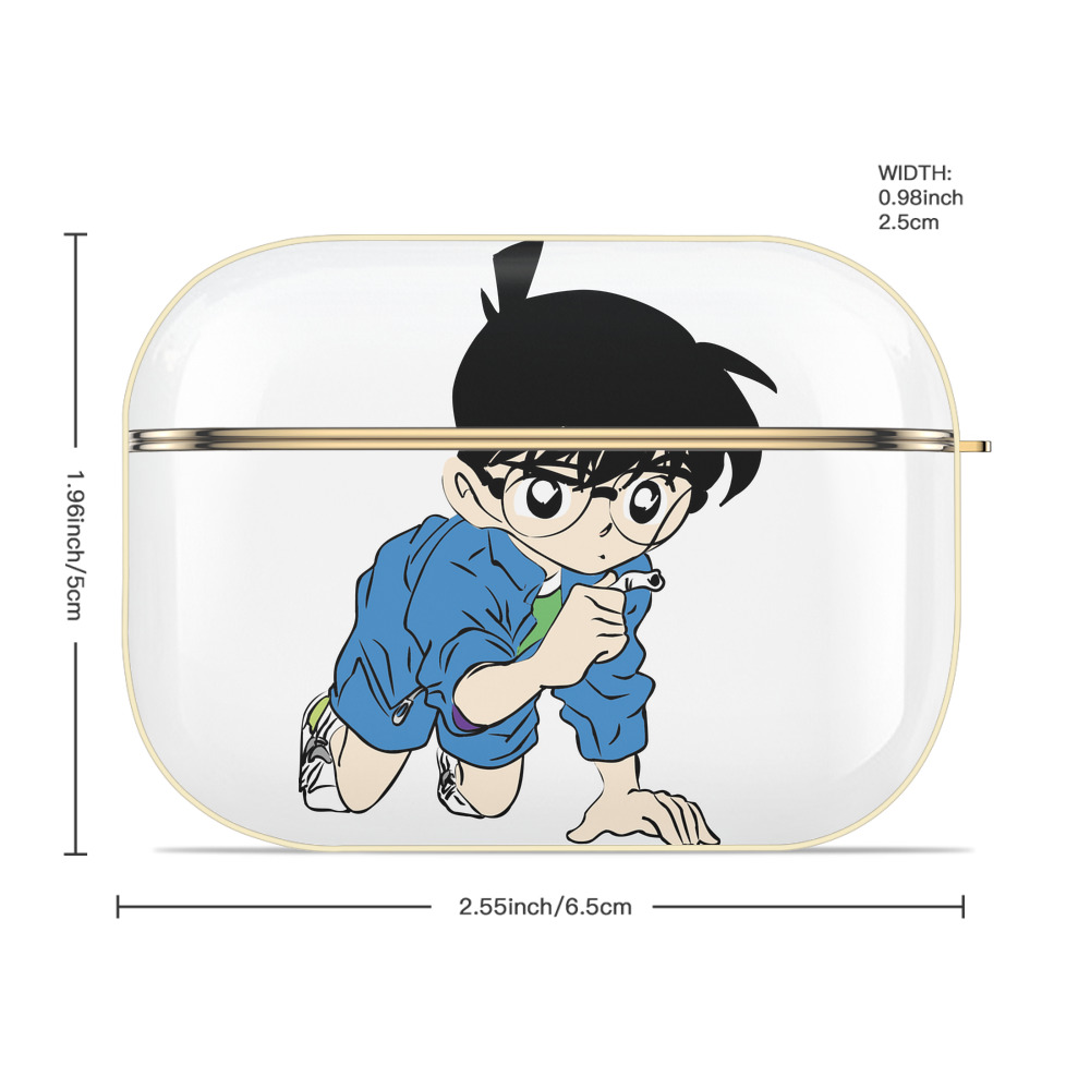 名探偵コナン 江戸川 コナン Detective Conan Conan Edogawa 【AirPods Pro用】ハードシェル保護ケース｜耐衝撃・防指紋・カラビナ付き商品仕様