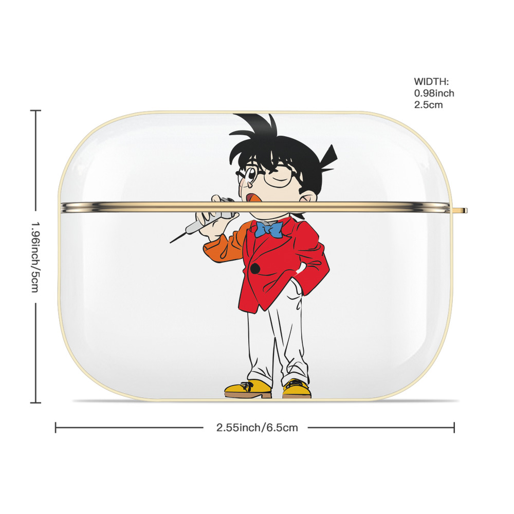 名探偵コナン 江戸川 コナン Detective Conan Conan Edogawa 【AirPods Pro用】ハードシェル保護ケース｜耐衝撃・防指紋・カラビナ付き商品仕様