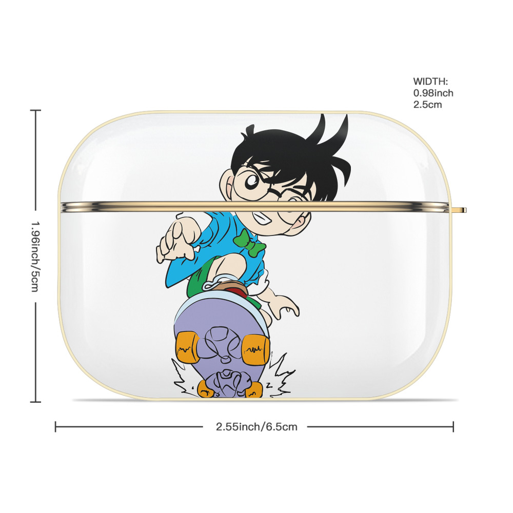 名探偵コナン 江戸川 コナン Detective Conan Conan Edogawa 【AirPods Pro用】ハードシェル保護ケース｜耐衝撃・防指紋・カラビナ付き商品仕様