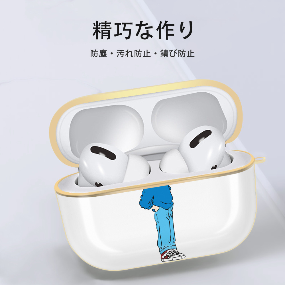 名探偵コナン 江戸川 コナン Detective Conan Conan Edogawa 【AirPods Pro用】ハードシェル保護ケース｜耐衝撃・防指紋・カラビナ付き商品仕様