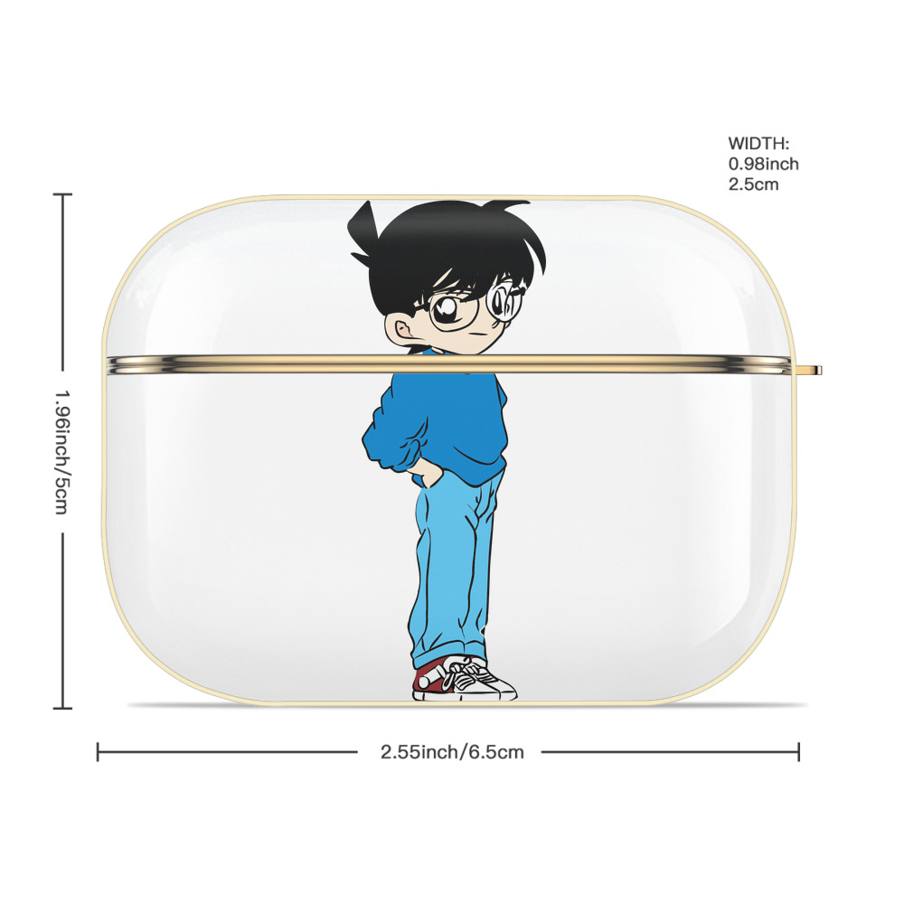 名探偵コナン 江戸川 コナン Detective Conan Conan Edogawa 【AirPods Pro用】ハードシェル保護ケース｜耐衝撃・防指紋・カラビナ付き商品仕様