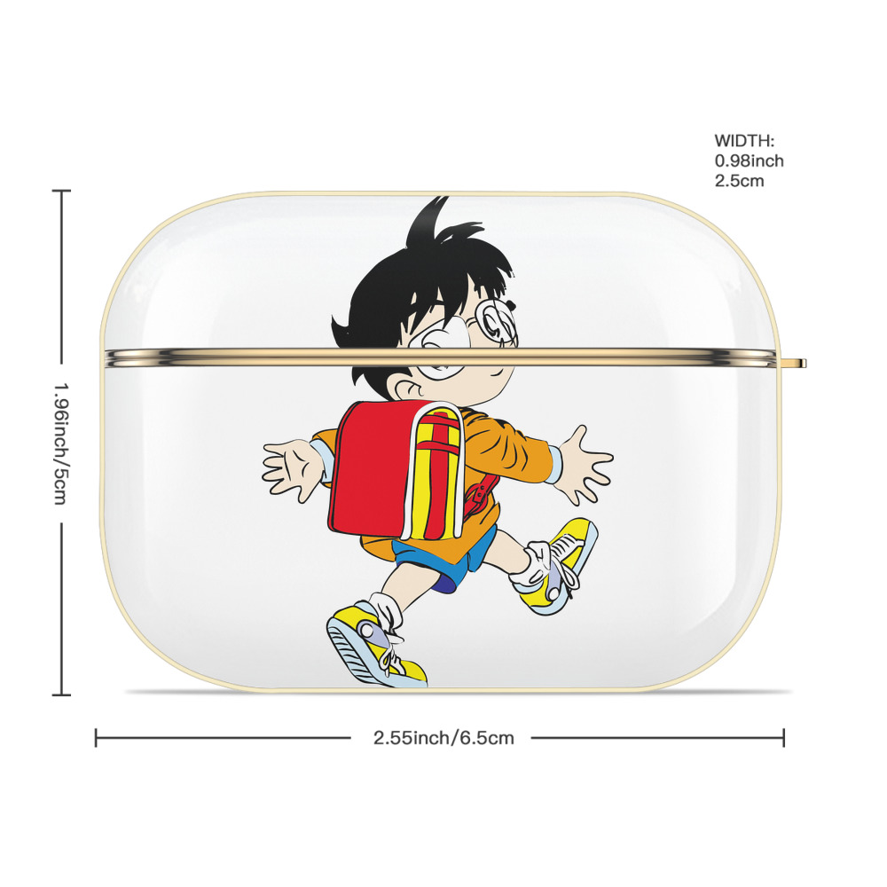名探偵コナン 江戸川 コナン Detective Conan Conan Edogawa 【AirPods Pro用】ハードシェル保護ケース｜耐衝撃・防指紋・カラビナ付き商品仕様
