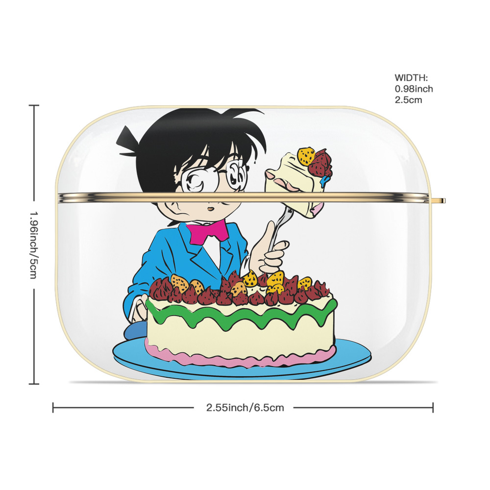 名探偵コナン 江戸川 コナン Detective Conan Conan Edogawa 【AirPods Pro用】ハードシェル保護ケース｜耐衝撃・防指紋・カラビナ付き商品仕様