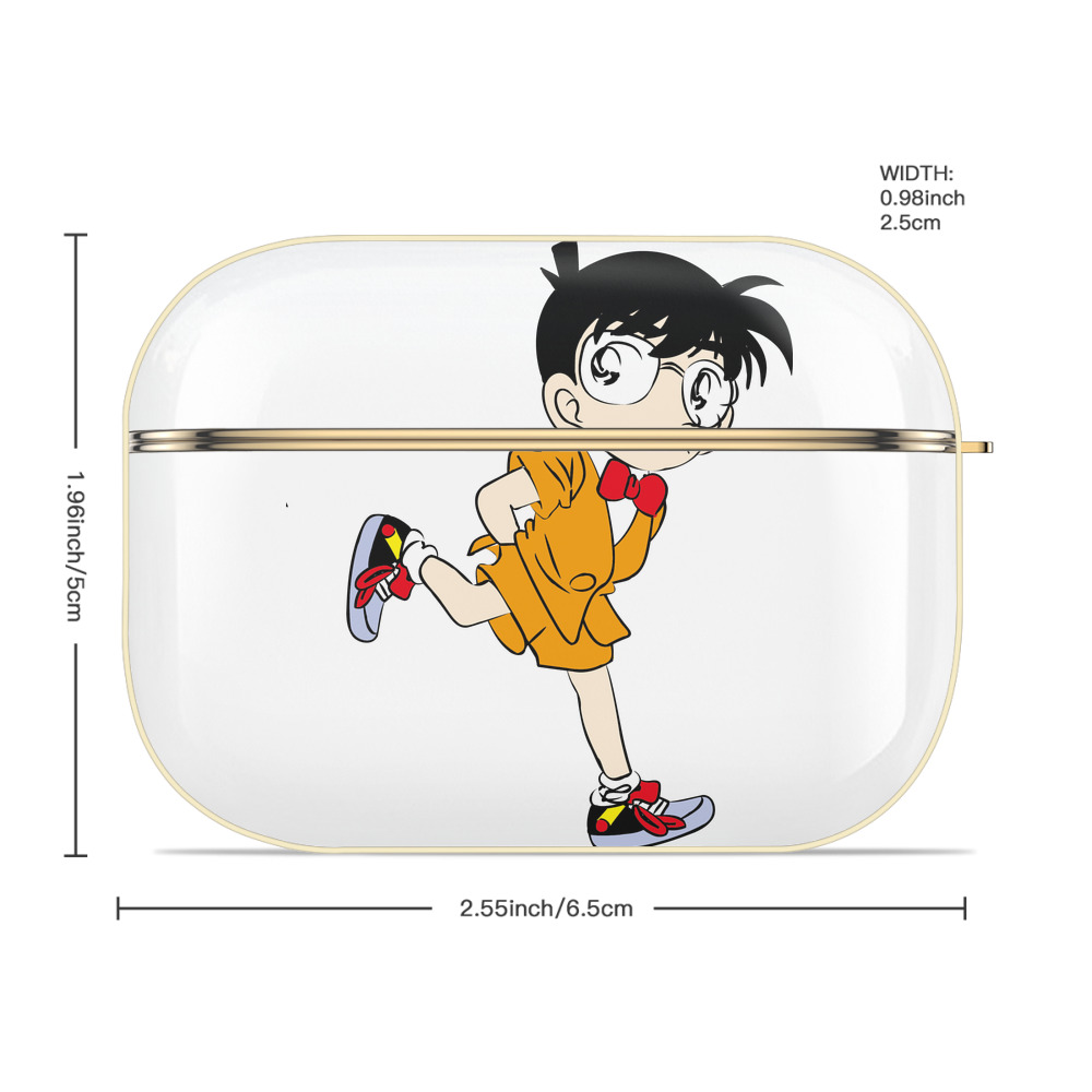 名探偵コナン 江戸川 コナン Detective Conan Conan Edogawa 【AirPods Pro用】ハードシェル保護ケース｜耐衝撃・防指紋・カラビナ付き商品仕様