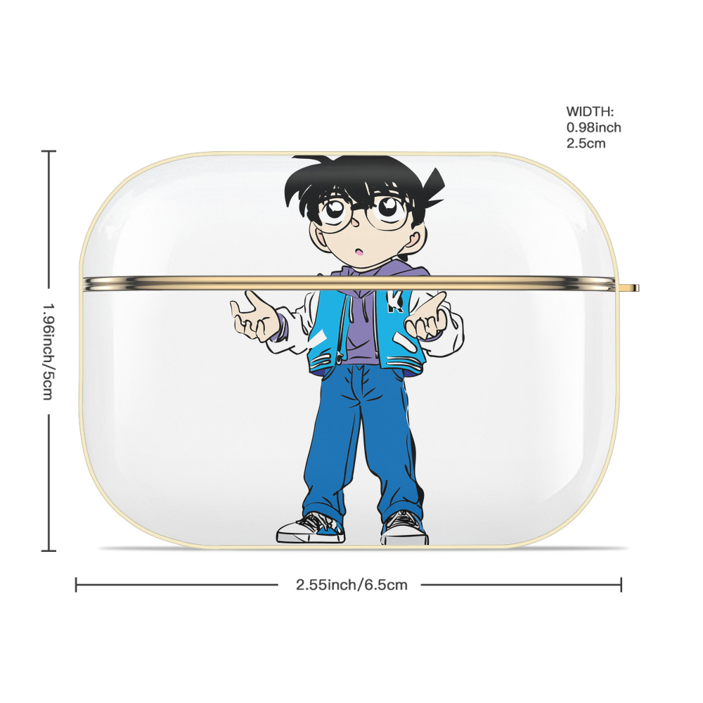 名探偵コナン 江戸川 コナン Detective Conan Conan Edogawa 【AirPods Pro用】ハードシェル保護ケース｜耐衝撃・防指紋・カラビナ付き商品仕様