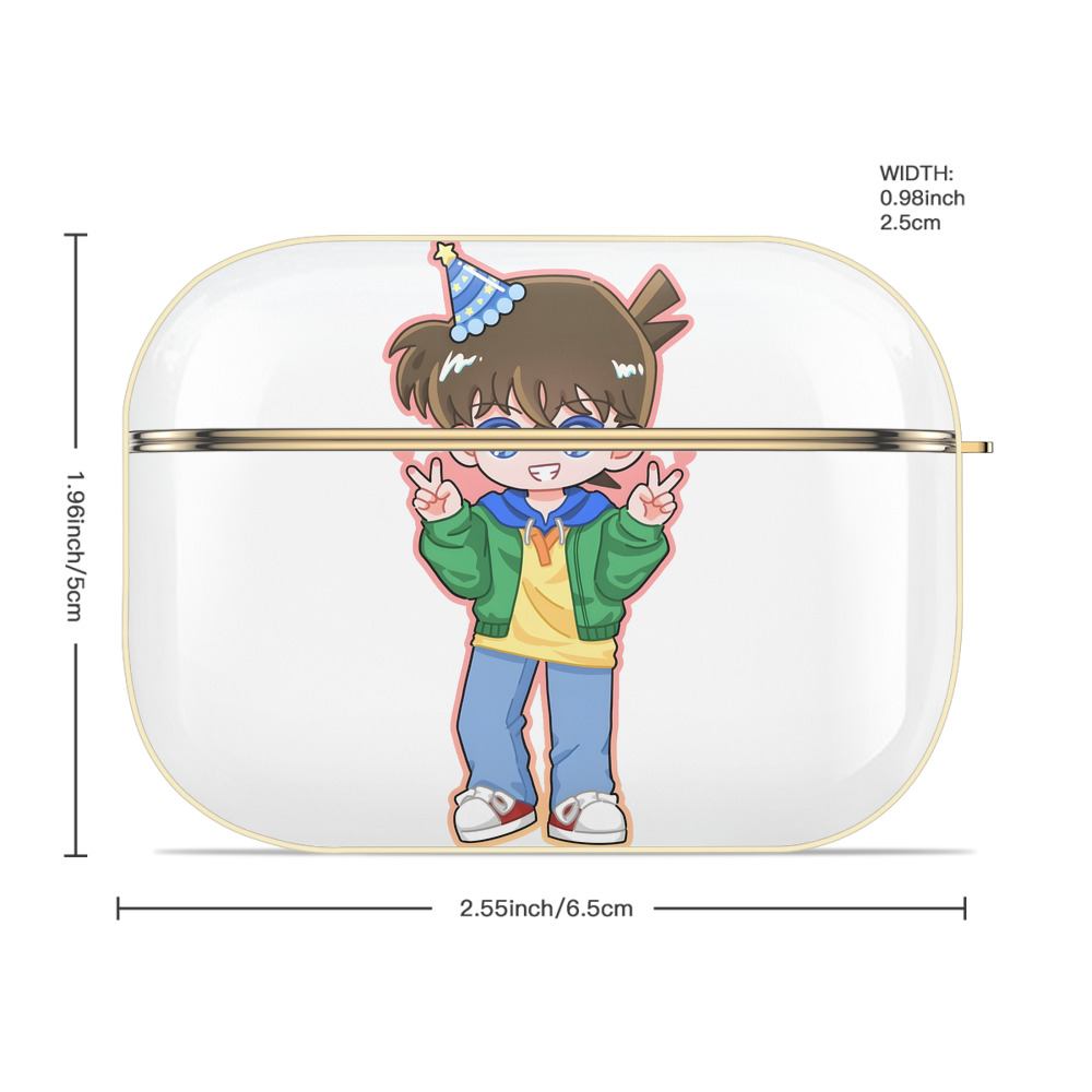 名探偵コナン 江戸川 コナン Detective Conan Conan Edogawa 【AirPods Pro用】ハードシェル保護ケース｜耐衝撃・防指紋・カラビナ付き商品仕様
