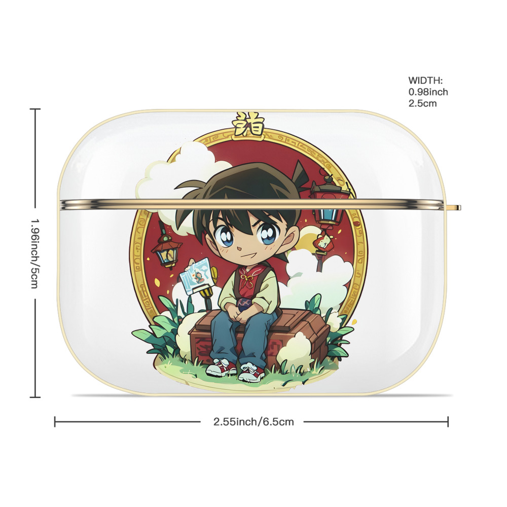 名探偵コナン 江戸川 コナン Detective Conan Conan Edogawa 【AirPods Pro用】ハードシェル保護ケース｜耐衝撃・防指紋・カラビナ付き商品仕様