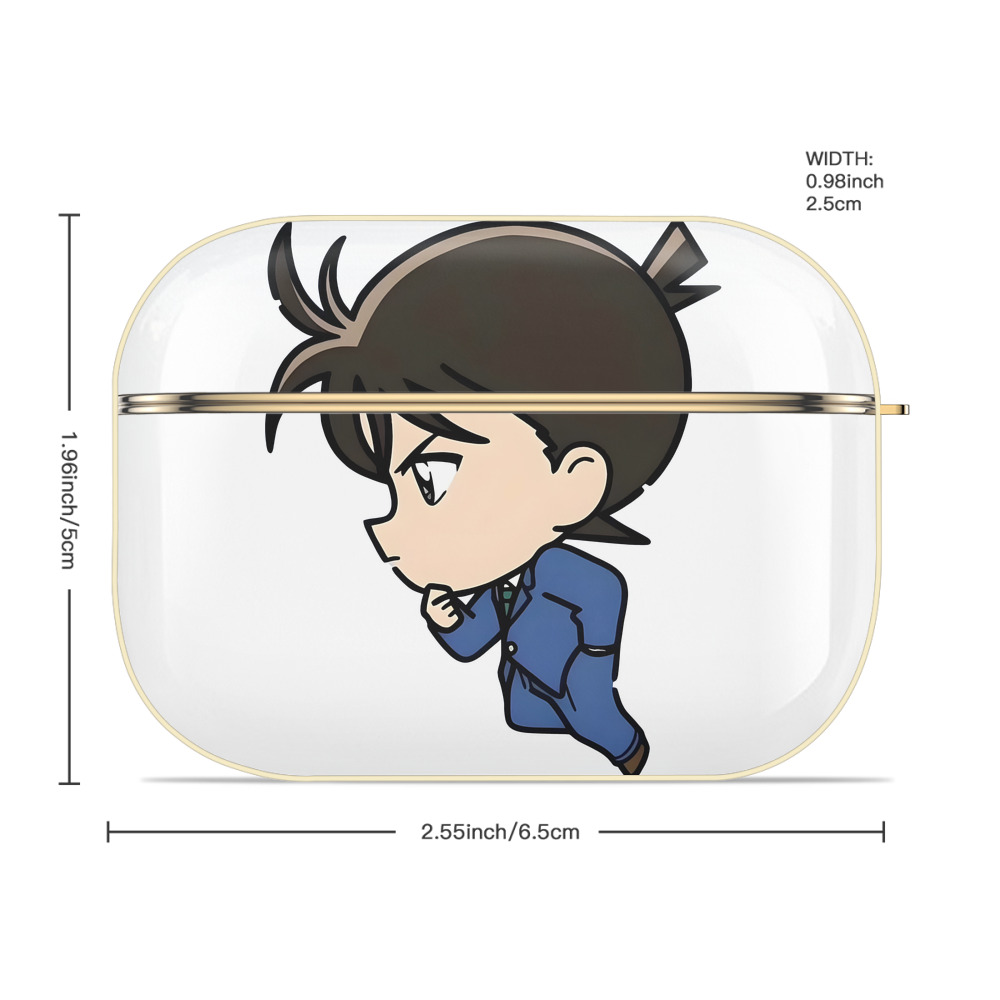 名探偵コナン 江戸川 コナン Detective Conan Conan Edogawa 【AirPods Pro用】ハードシェル保護ケース｜耐衝撃・防指紋・カラビナ付き商品仕様