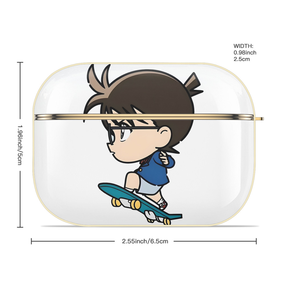 名探偵コナン 江戸川 コナン Detective Conan Conan Edogawa 【AirPods Pro用】ハードシェル保護ケース｜耐衝撃・防指紋・カラビナ付き商品仕様