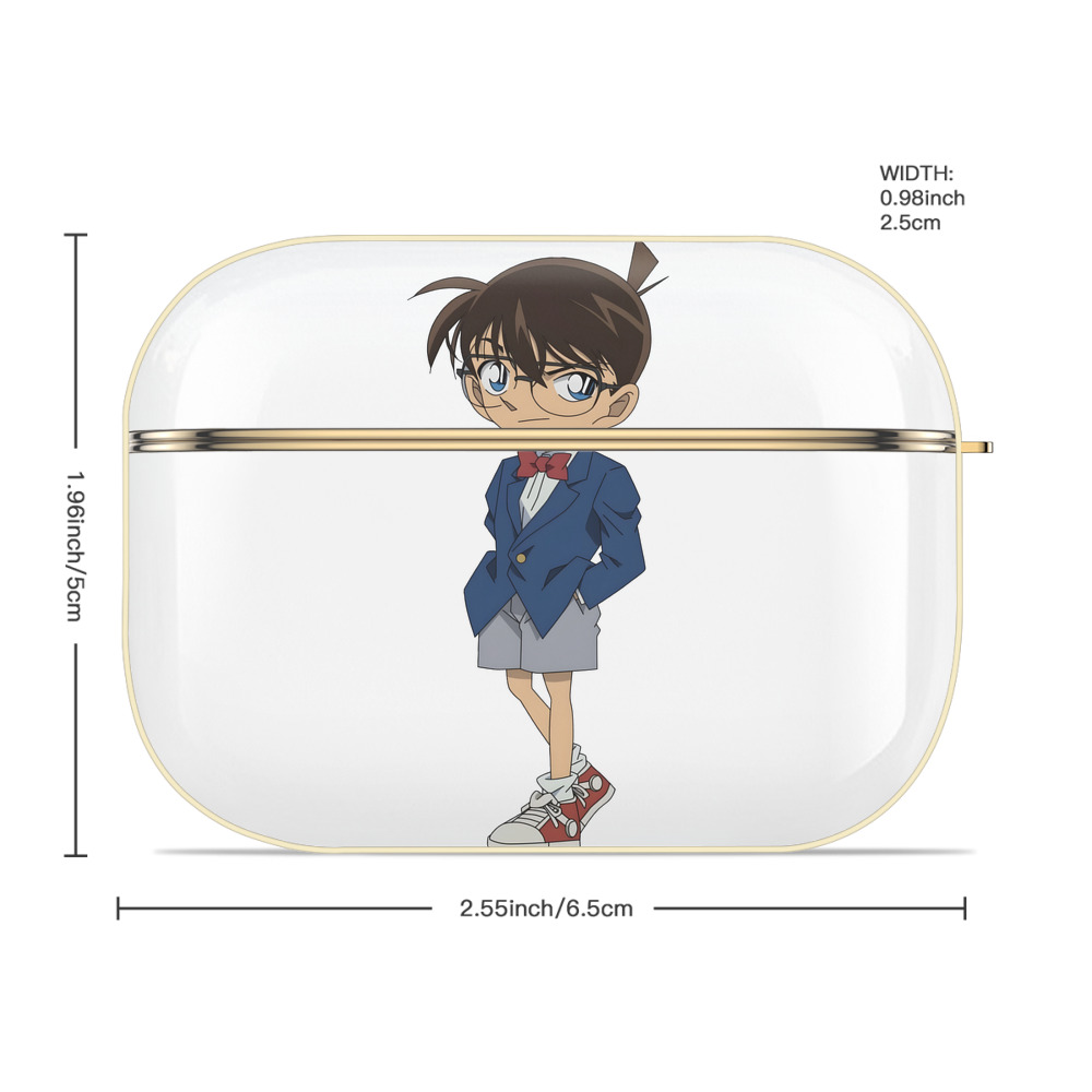 名探偵コナン 江戸川 コナン Detective Conan Conan Edogawa 【AirPods Pro用】ハードシェル保護ケース｜耐衝撃・防指紋・カラビナ付き商品仕様