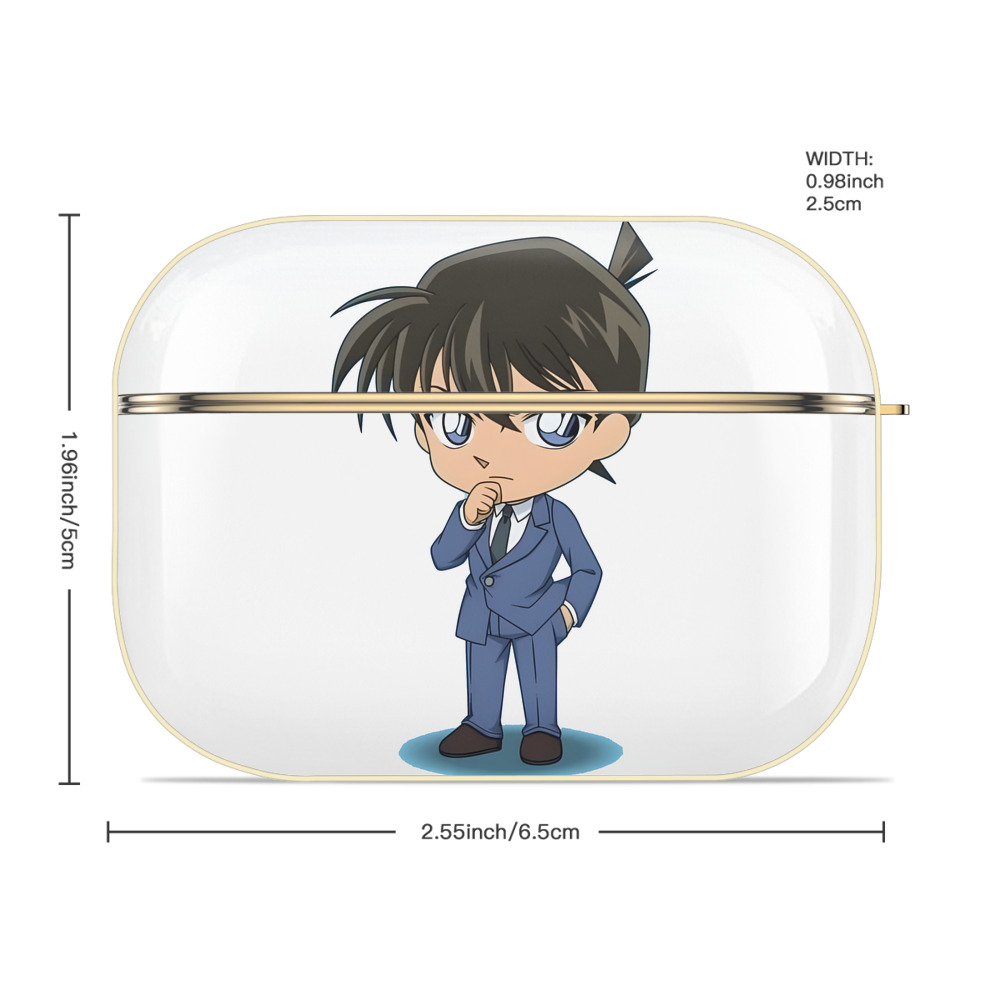 名探偵コナン 江戸川 コナン Detective Conan Conan Edogawa 【AirPods Pro用】ハードシェル保護ケース｜耐衝撃・防指紋・カラビナ付き商品仕様