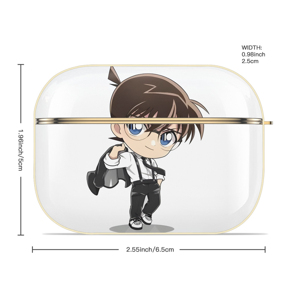 名探偵コナン 江戸川 コナン Detective Conan Conan Edogawa 【AirPods Pro用】ハードシェル保護ケース｜耐衝撃・防指紋・カラビナ付き商品仕様
