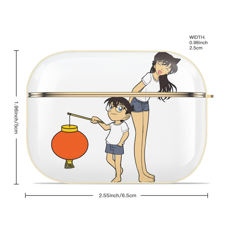 名探偵コナン 毛利 蘭 もうり らん、モーリ ラン Detective Conan Rachel Moore 【AirPods Pro用】ハードシェル保護ケース｜耐衝撃・防指紋・カラビナ付き商品仕様