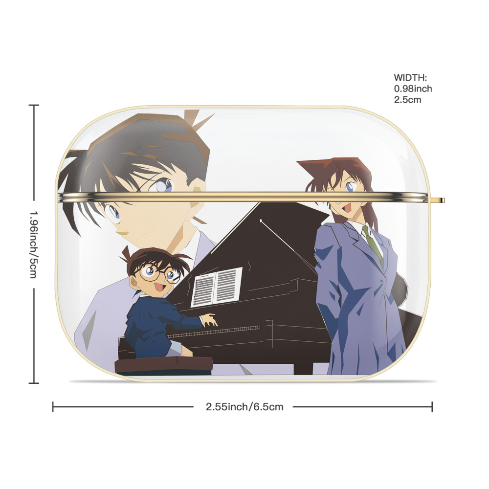名探偵コナン 毛利 蘭 もうり らん、モーリ ラン Detective Conan Rachel Moore 【AirPods Pro用】ハードシェル保護ケース｜耐衝撃・防指紋・カラビナ付き商品仕様