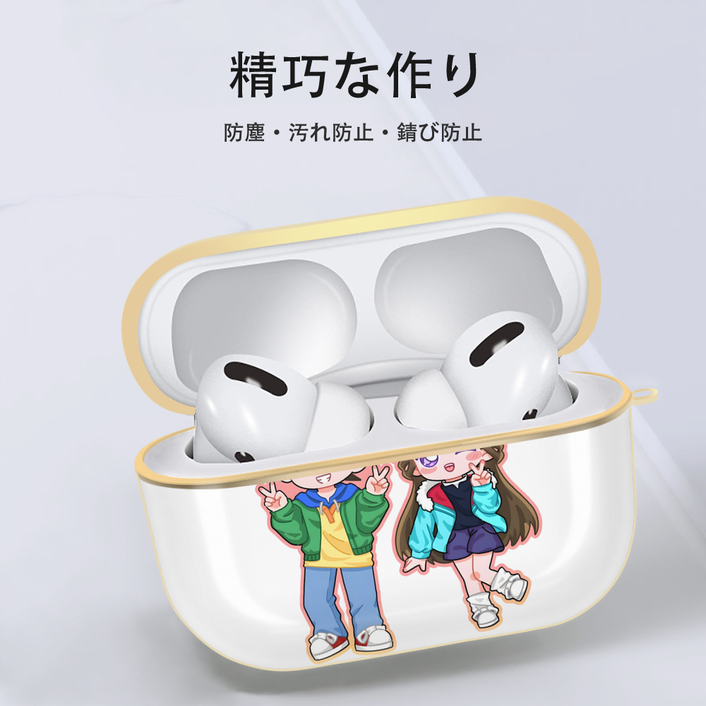 名探偵コナン 毛利 蘭 もうり らん、モーリ ラン Detective Conan Rachel Moore 【AirPods Pro用】ハードシェル保護ケース｜耐衝撃・防指紋・カラビナ付き商品仕様