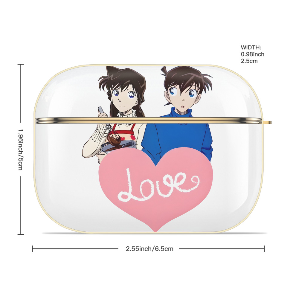 名探偵コナン 毛利 蘭 もうり らん、モーリ ラン Detective Conan Rachel Moore 【AirPods Pro用】ハードシェル保護ケース｜耐衝撃・防指紋・カラビナ付き商品仕様