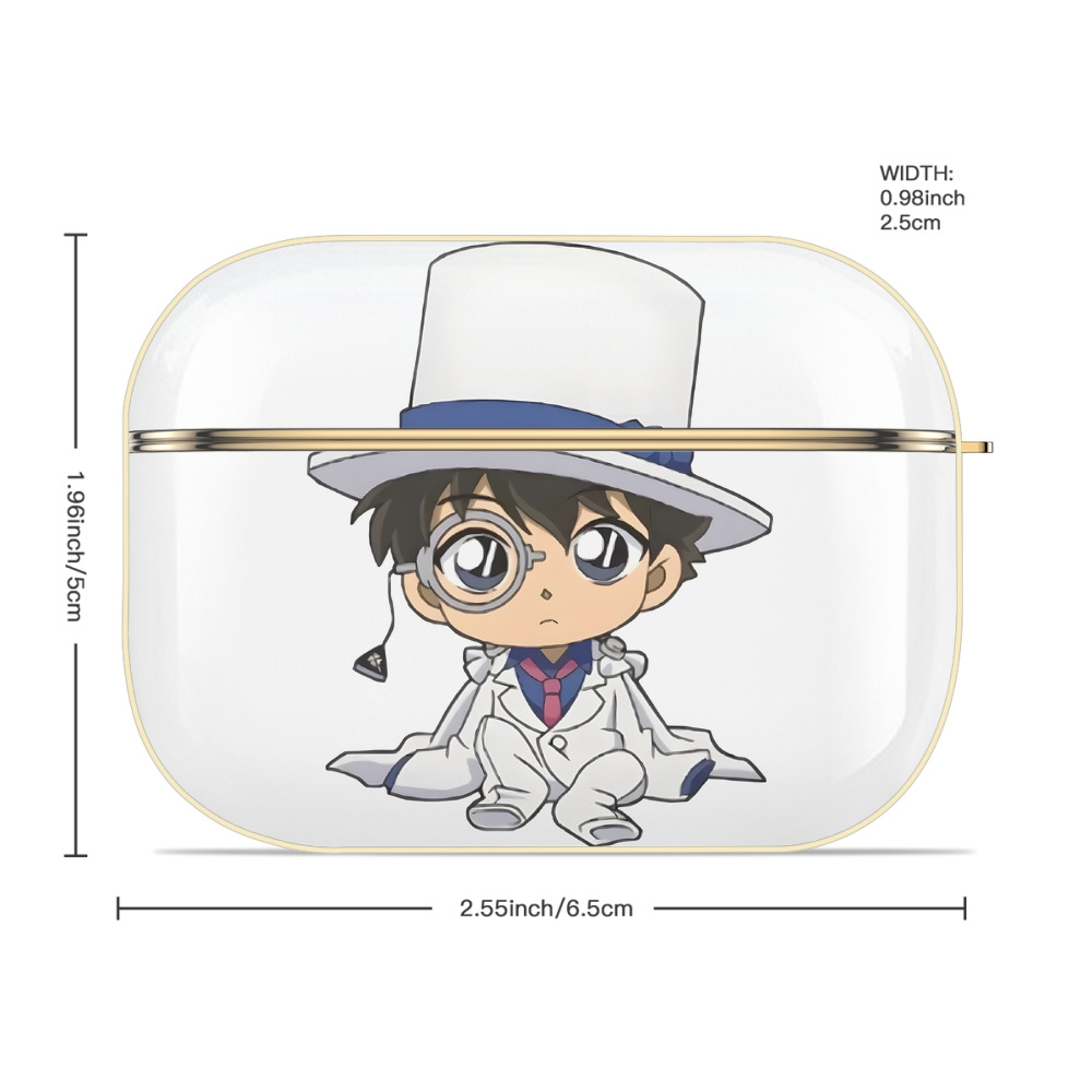 名探偵コナン くろば かいと Detective Conan Kuroba Kaito 【AirPods Pro用】ハードシェル保護ケース｜耐衝撃・防指紋・カラビナ付き商品仕様