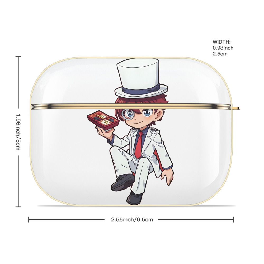 名探偵コナン くろば かいと Detective Conan Kuroba Kaito 【AirPods Pro用】ハードシェル保護ケース｜耐衝撃・防指紋・カラビナ付き商品仕様