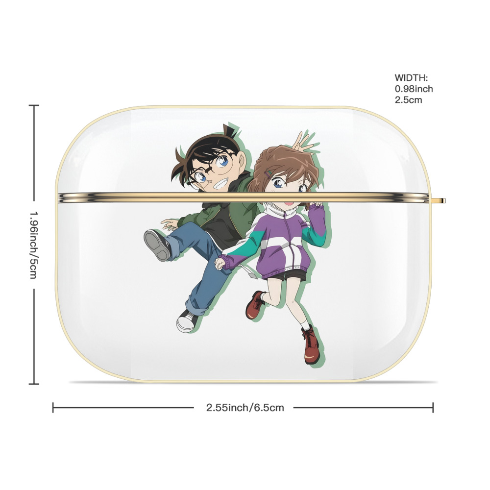 名探偵コナン 灰原 哀 はいばら あい Detective Conan Anita Hailey、Vi Graythorn Haibara Ai 【AirPods Pro用】ハードシェル保護ケース｜耐衝撃・防指紋・カラビナ付き商品仕様